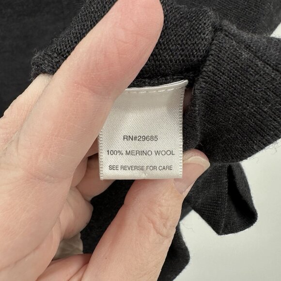 Pendleton Sweaters - PENDLETON sweater vest cardigan 100% merino wool charcoal gray knit XL